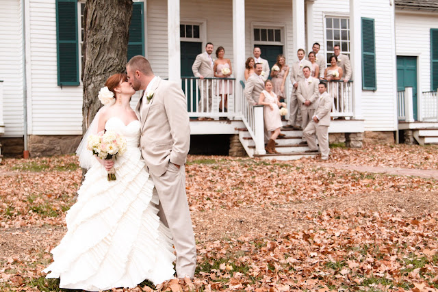 rustic wedding bridal party