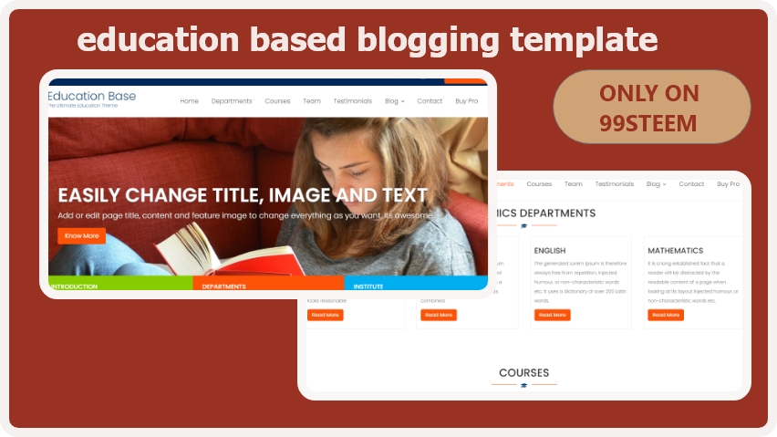 Education base blogger template