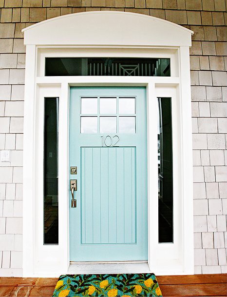front door color pictures Benjamin Moore Blue Front Door Colors | 466 x 609