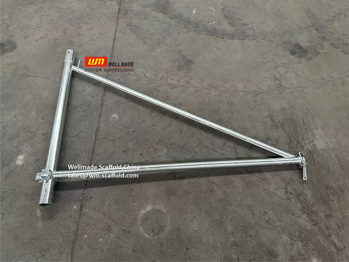 Crab 60 shoring system scaffold triangle frame - triangular with forged wedge keys -wellmade china