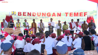 Berbiaya Rp 27 Triliun, Presiden Jokowi Resmikan Bendungan Temef 