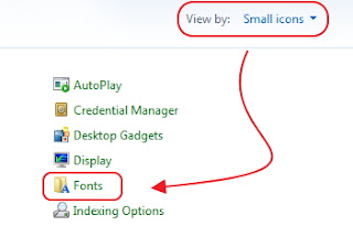 Folder font