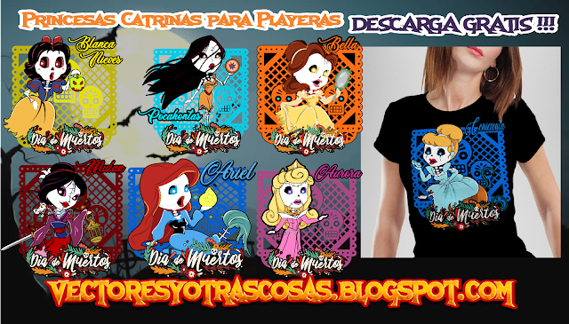 Princesas Catrinas Playeras