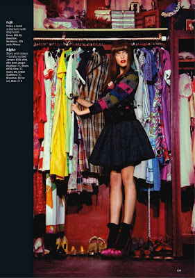 uk cosmopolitan september 2010 vintage clothing shoot