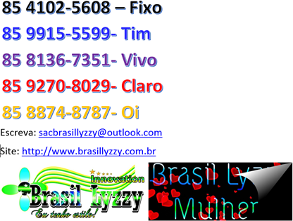 Telefones Brasil Lyzzy para tudo