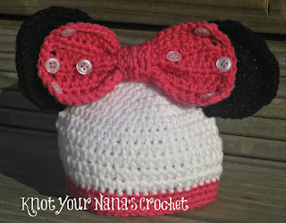 Crochet Minnie Mouse Hat