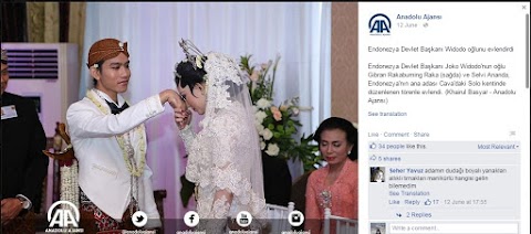 Liputan Pernikahan Putra Jokowi Oleh Media Turki