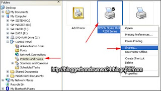 Cara Sharing Printer Pada Windows XP