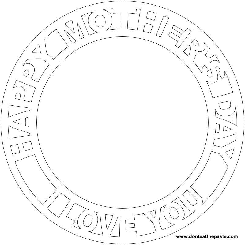 mother coloring mandala Day Mother's Don't Page Mandala the Paste: Coloring Eat