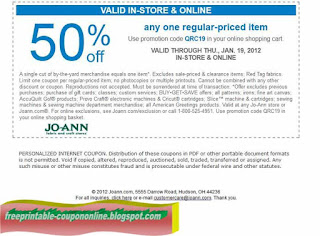 Free Printable Joann Coupons