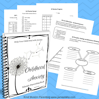 Templates, printables, templates for childhood anxiety