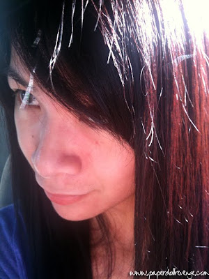Medium Brown Hair With Red Tint. it has a reddish tint in