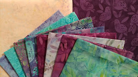 Lavendula fabrics by Island Batik