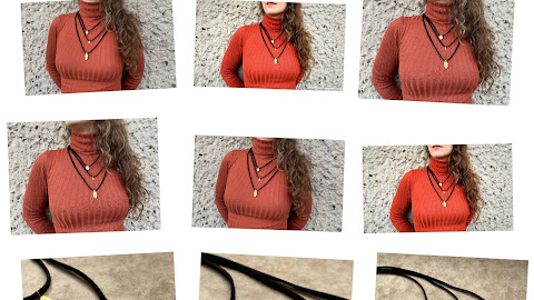 Layered leather necklace diy 