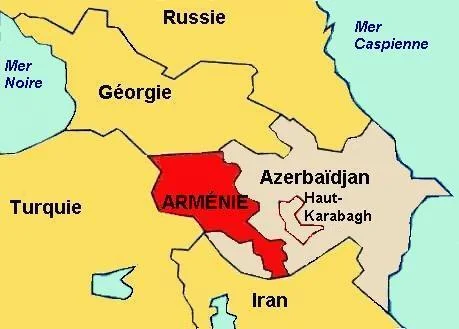 carte arménie
