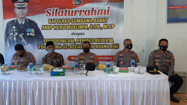 Kunker dan Silaturahmi Kapolres AKBP Heru Sudah Ke Empat Kecamatan di Sumbawa Barat