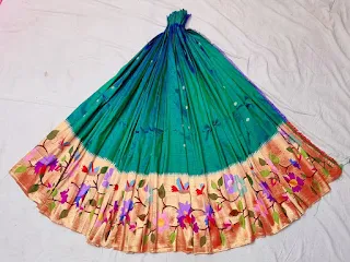 Unstitched paithani lehenga