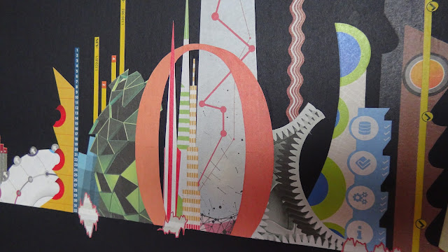 collages journaux financiers finance skyline horizon ville st batsal stéphane batsal