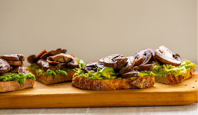 Mushroom Avocado Toast #healthyfood
