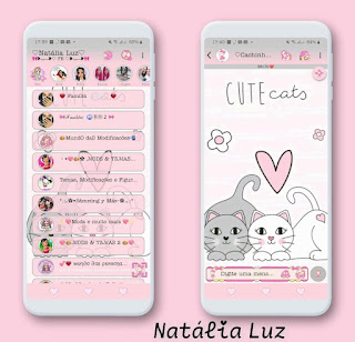 Cat Cutte Theme For YOWhatsApp & RA WhatsApp By Natalia