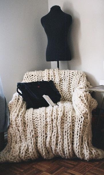peppermags: DIY: Chair Throw