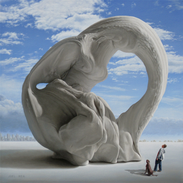 Green Pear Diaries, arte, pintura, Joel Rea, Lady of Monument