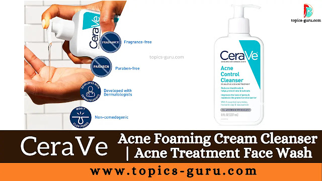 CeraVe Acne Foaming Cream Cleanser | Acne Treatment Face Wash