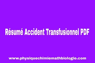 Résumé Accident Transfusionnel PDF