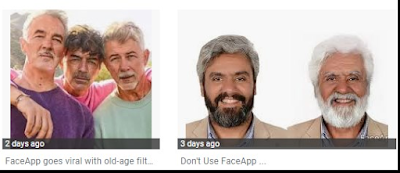 FaceApp takes your photo and ages it.