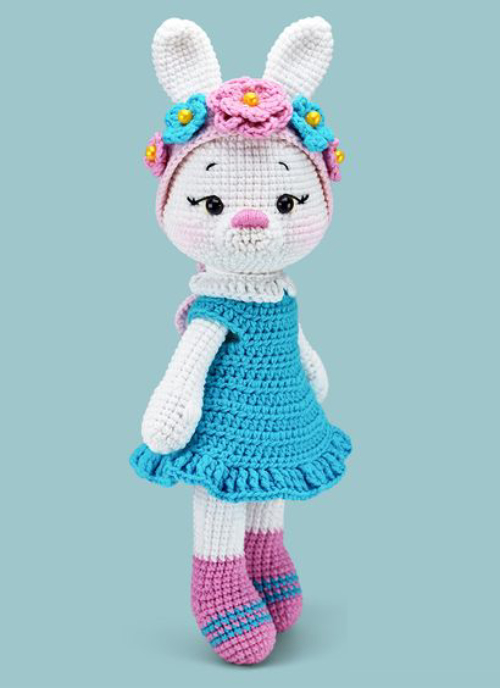 Amigurumi Bunny in Summer Dress - Free Pattern