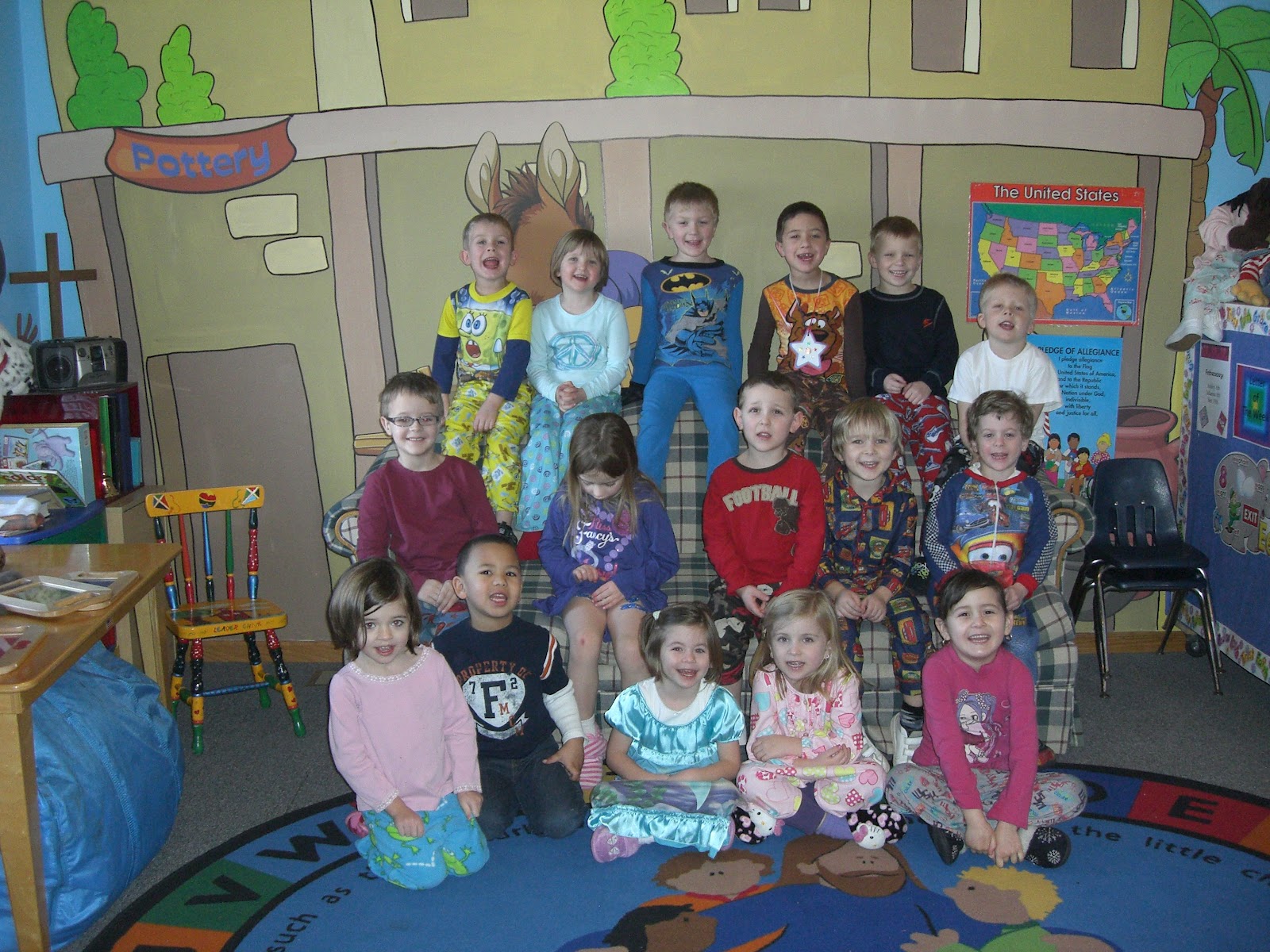 Country Kids Christian Preschool: Pajama Day!