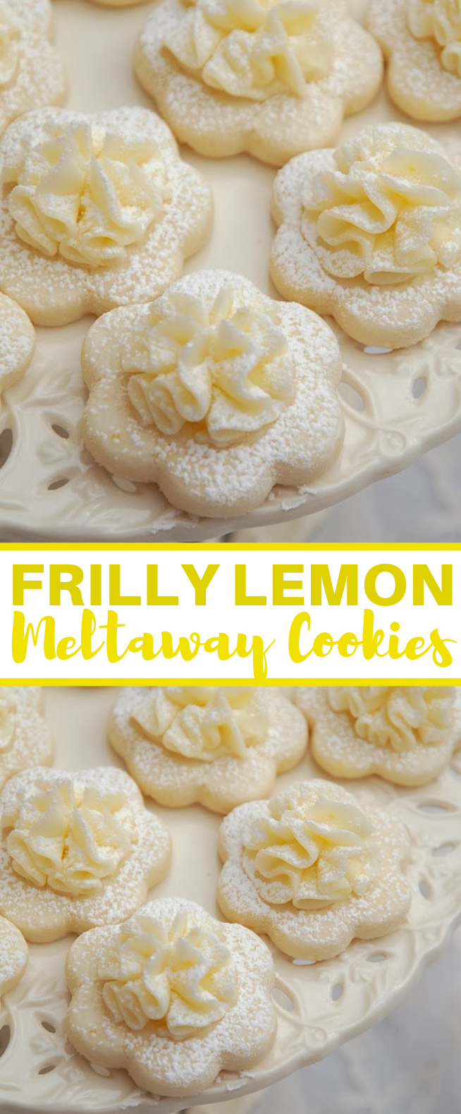 Frilly Lemon Meltaway Cookies #desserts #sugar