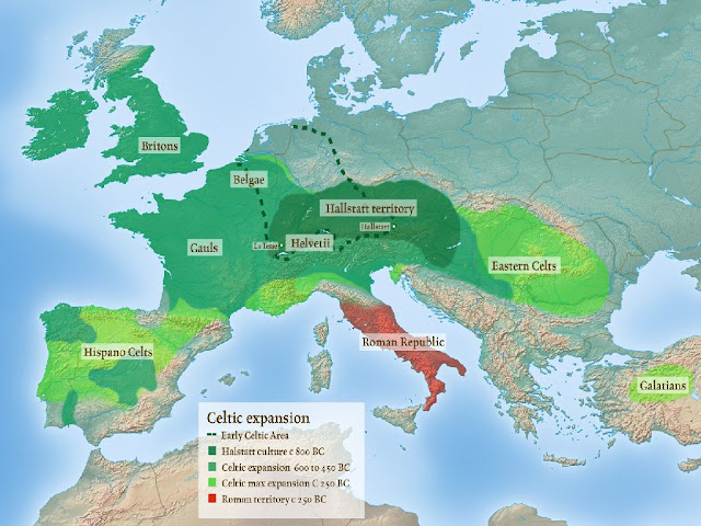 Map Of Celtic Europe