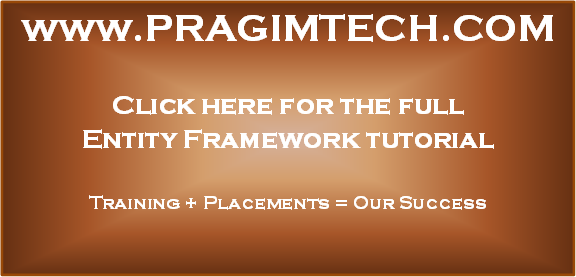 Entity Framework Tutorial