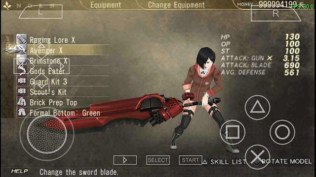 God Eater Burst Save Data Female Character