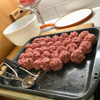 Making meatballs