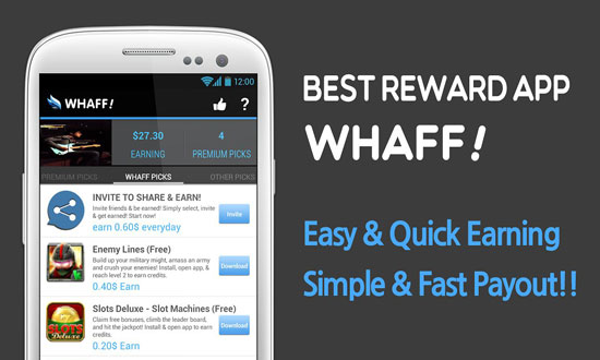 Gambar untuk Cara Mendapatkan Uang di Whaff Rewards