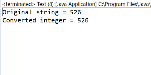 How to convert string into int primitive data type?