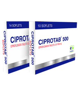 Ciprotab 500mg tablet with 10 tablet
