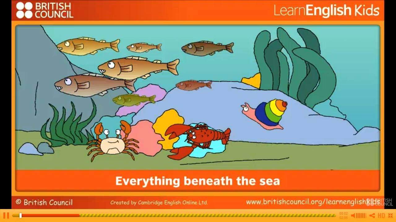 http://learnenglishkids.britishcouncil.org/en/songs/everything-beneath-the-sea