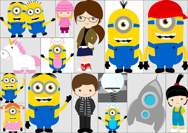 Despicable Me and the Minions Clip Art.