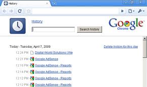 Delete History Google Chrome