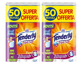 Logo Sconto del 66% con Carta igienica Tenderly: offerta imperdibile