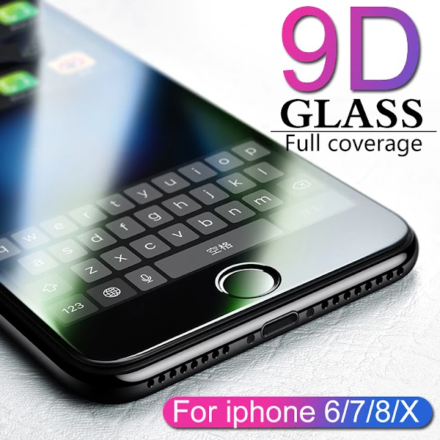 9D protective glass for iPhone 6 6S 7 8 plus X glass on iphone 7 6 8 X R XS MAX screen protector iPhone 7 6 screen protection XR