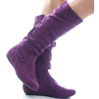 Suede Boots Purple2