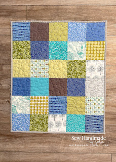 http://sew-handmade.blogspot.com/2024/02/simple-patchwork-baby-quilt-blues-greens.html