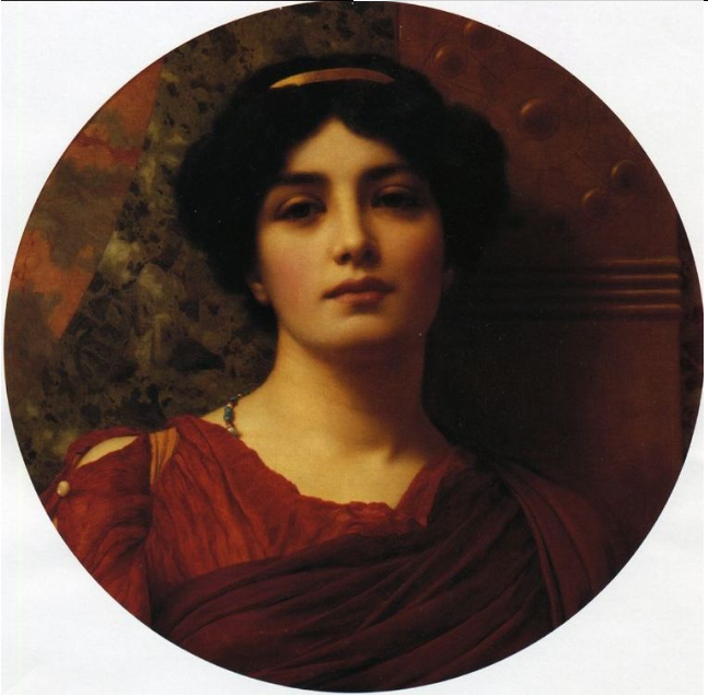 godward contemplation painting