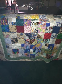 Simple Squares of Color Quilted Throw