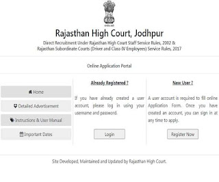 Rajasthan High Court Driver Recruitment 2020