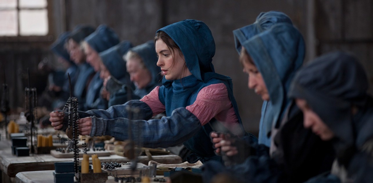 Movie Les Miserables Factory Scene